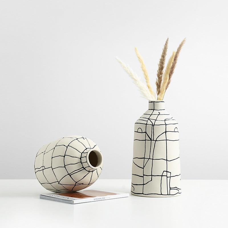 Abstract Pattern Ceramic Vase Set - Signorini