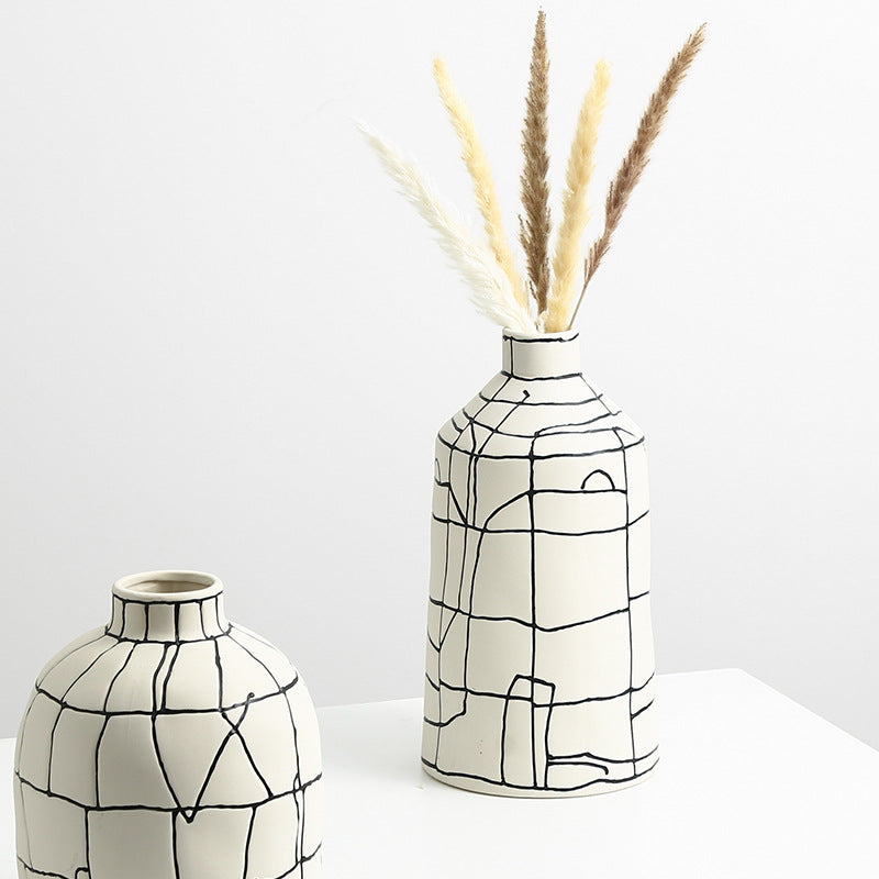 Abstract Pattern Ceramic Vase Set - Signorini